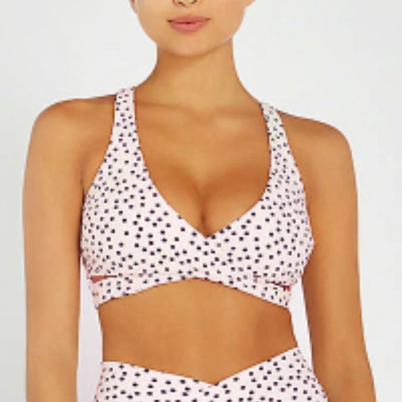 Beach Riot Polka Dot Legging kactvl Dot Sports Bra